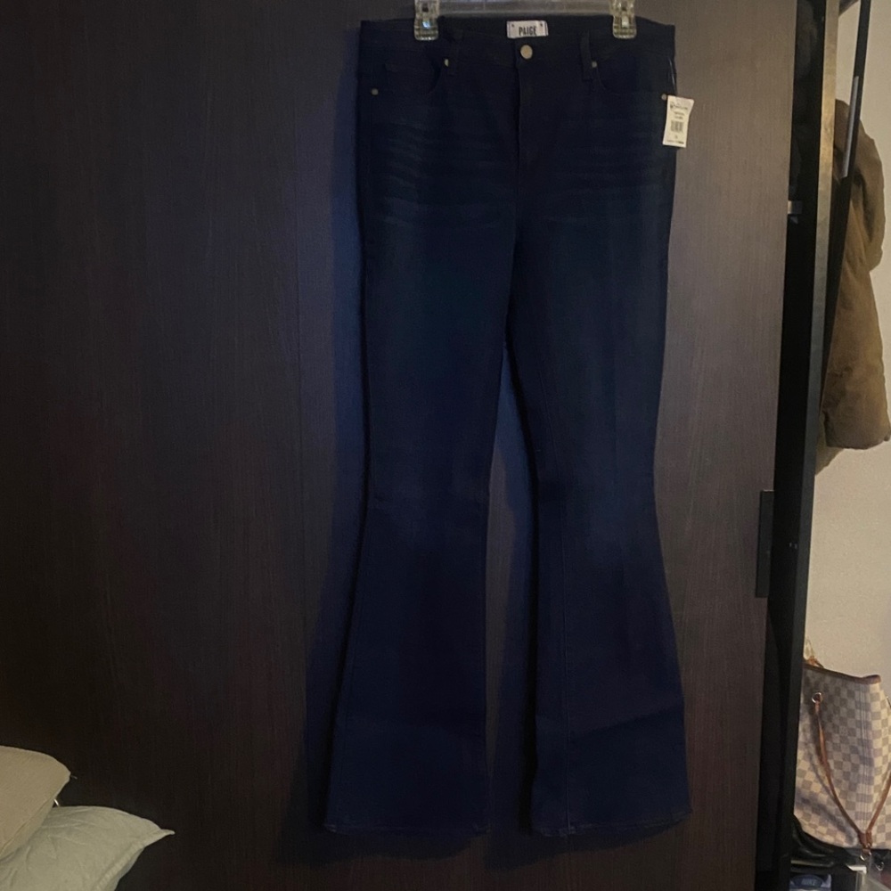 PAIGE Navy Flare Jeans “Ayleen”
